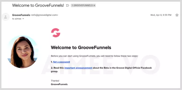 Aimee's groovefunnels review purchase